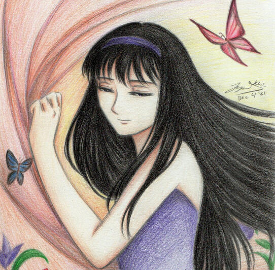 Fan art - Homura Akemi from Madoka Magica